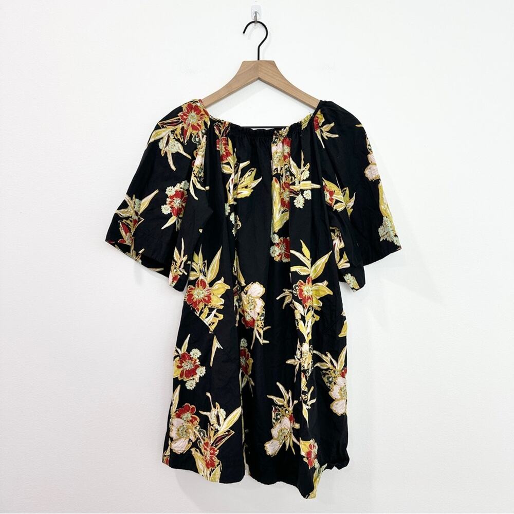 Free People Jodie Floral Mini Dress Babydoll Night Combo size Small